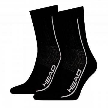 Head Tennis Performance Short Crew Socks 2P Black